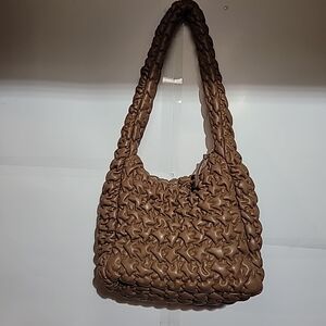 Brown Quilted Women's Bag